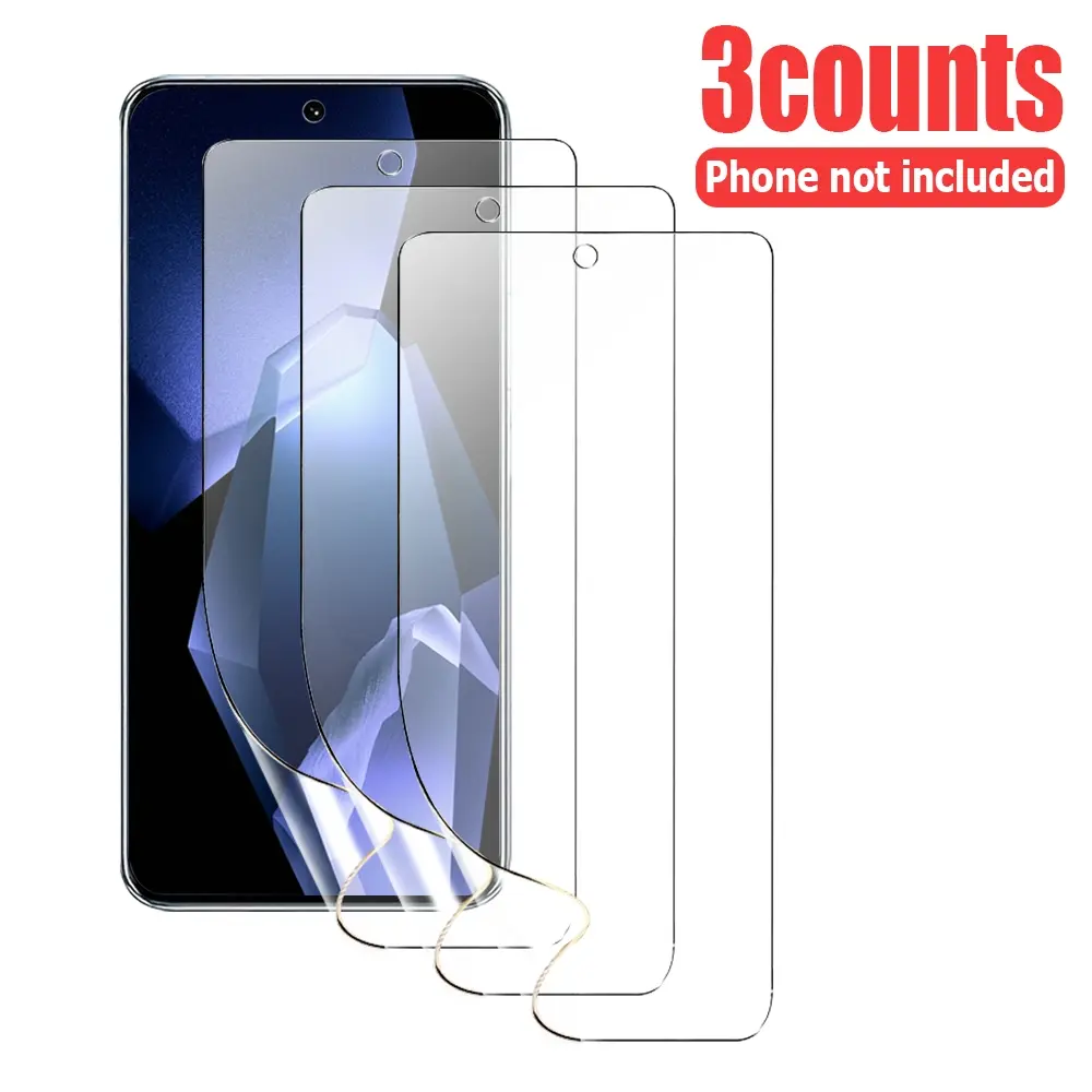 3Pcs HD Flexible Hydrogel Screen Protector Compatible with Honor Magic 4/4 Pro/5/5 Pro, Ultra Thin Shock Absorbing Layer, Anti-Scratch Wear Resistant, Maintain Original Flawless Screen View