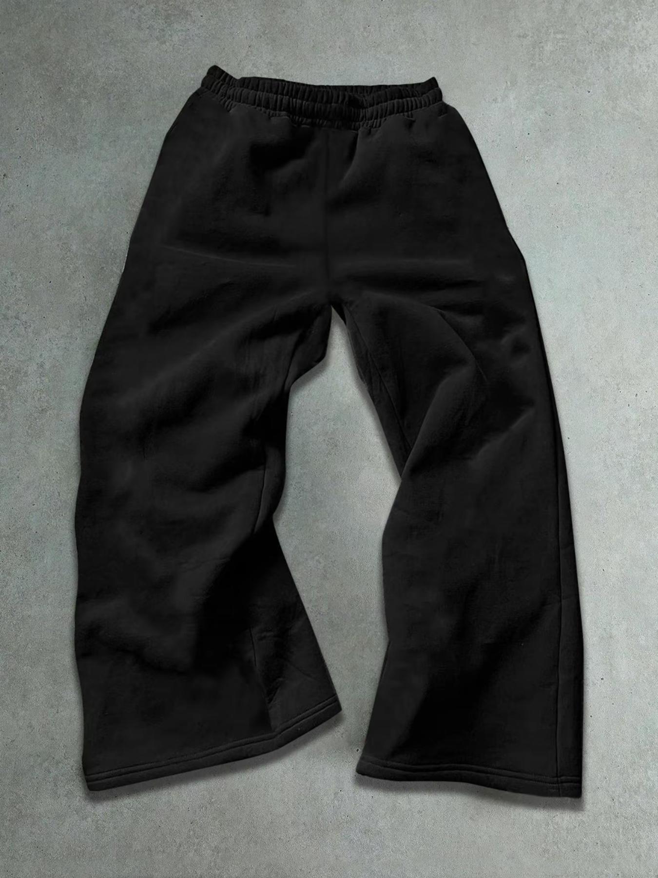 Men's Letter Print Drawstring Waistband Jogger Pants, Printed Sweatpants, Sporty Fitted Design, Comfortable Casual Running Shorts for Spring & Fall Seasons