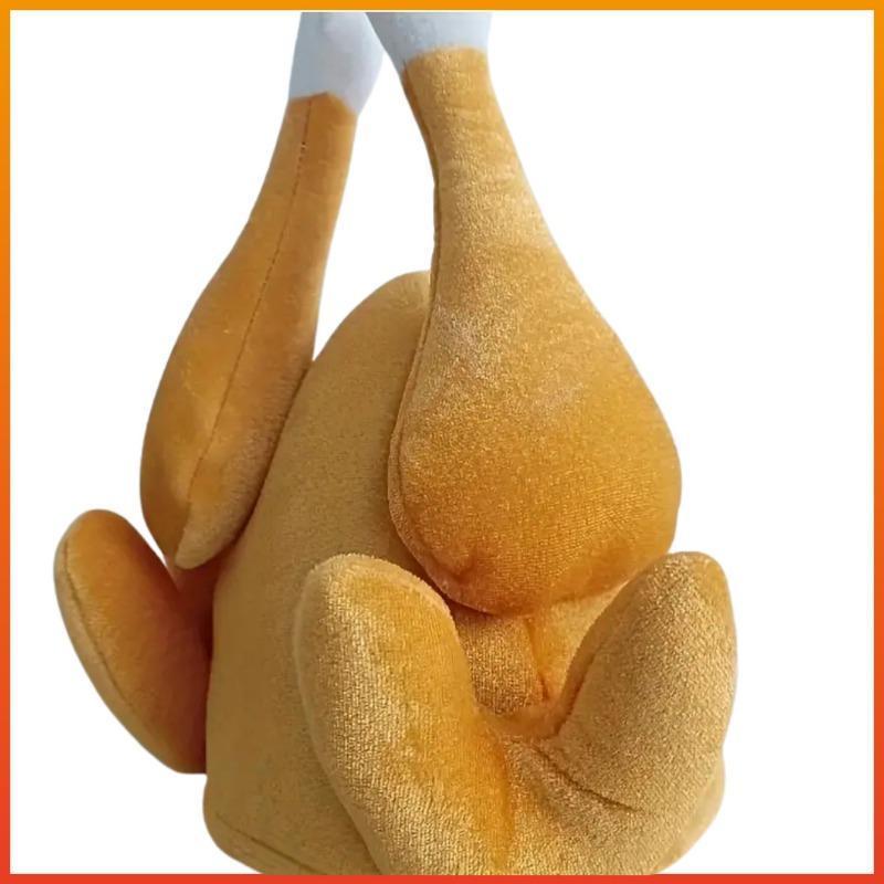 1pcs Funny Carnival Chicken Leg Hat Christmas Thanksgiving Decoration Turkey Hat Adult Carnival Hat Halloween Party Festive Cap