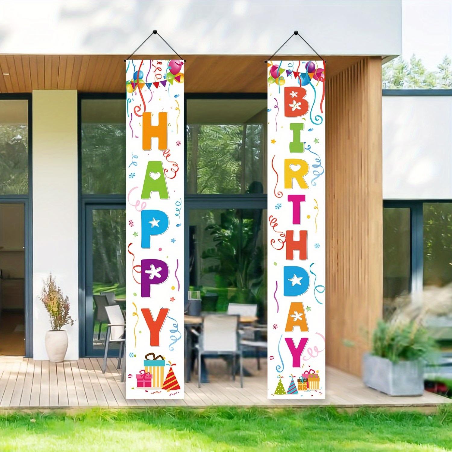 FRANALA Door Banner Colorful Birthday Banner for Door Decoration Perfect for Party Supplies Measuring Ideal for Celebrating a Birthday