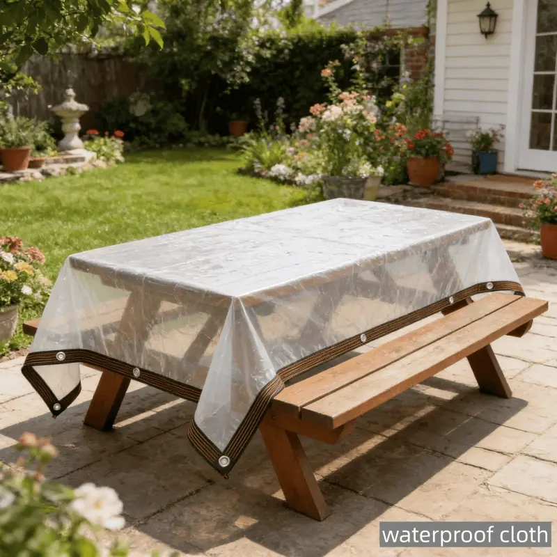 Upgraded Waterproof Tarp, Transparent Waterproof Tent Cover for RV Expansion, Essential for Outdoor Use in Rainy Seasons, Easy Installation, Perfect for Courtyards and Gardens