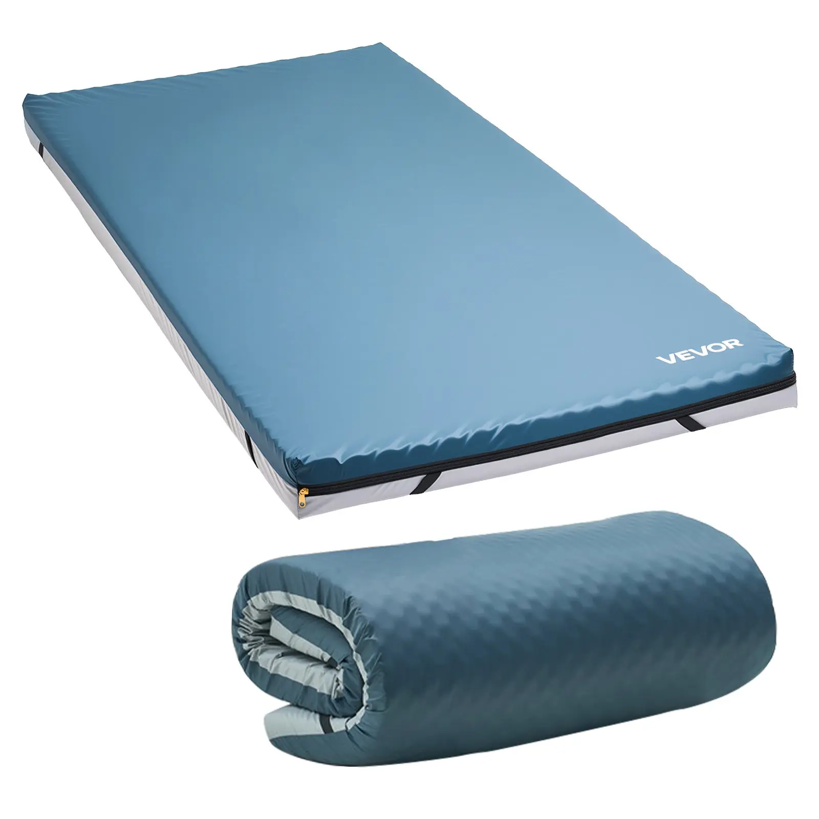 VEVOR Medical-Grade Hospital Bed Mattress, 300 lbs Load, 76x34 in x3.5 in, Dual Layer Foam for Pressure Relief, Nylon Cover, Waterproof, Vacuum-Sealed for Home Care Bedsore Treatment