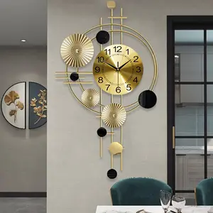 Modern Nordic Minimalist Silent Sweep Second Clock - Digital Wall Timepiece with - Movement, Low Voltage for Room &, Separate Living Room & Bedroom Design, Scandinavian Home Decor for s and