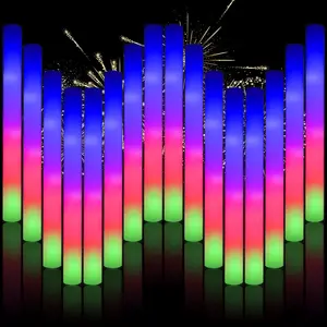 70pcs Foam Sticks Bulk, Foam Glow Sticks 3 Flashing Modes for Wedding Glow in The Dark Party Supplies, Light up Wands for Birthday, Outdoor Camping, Ravesfidget toys