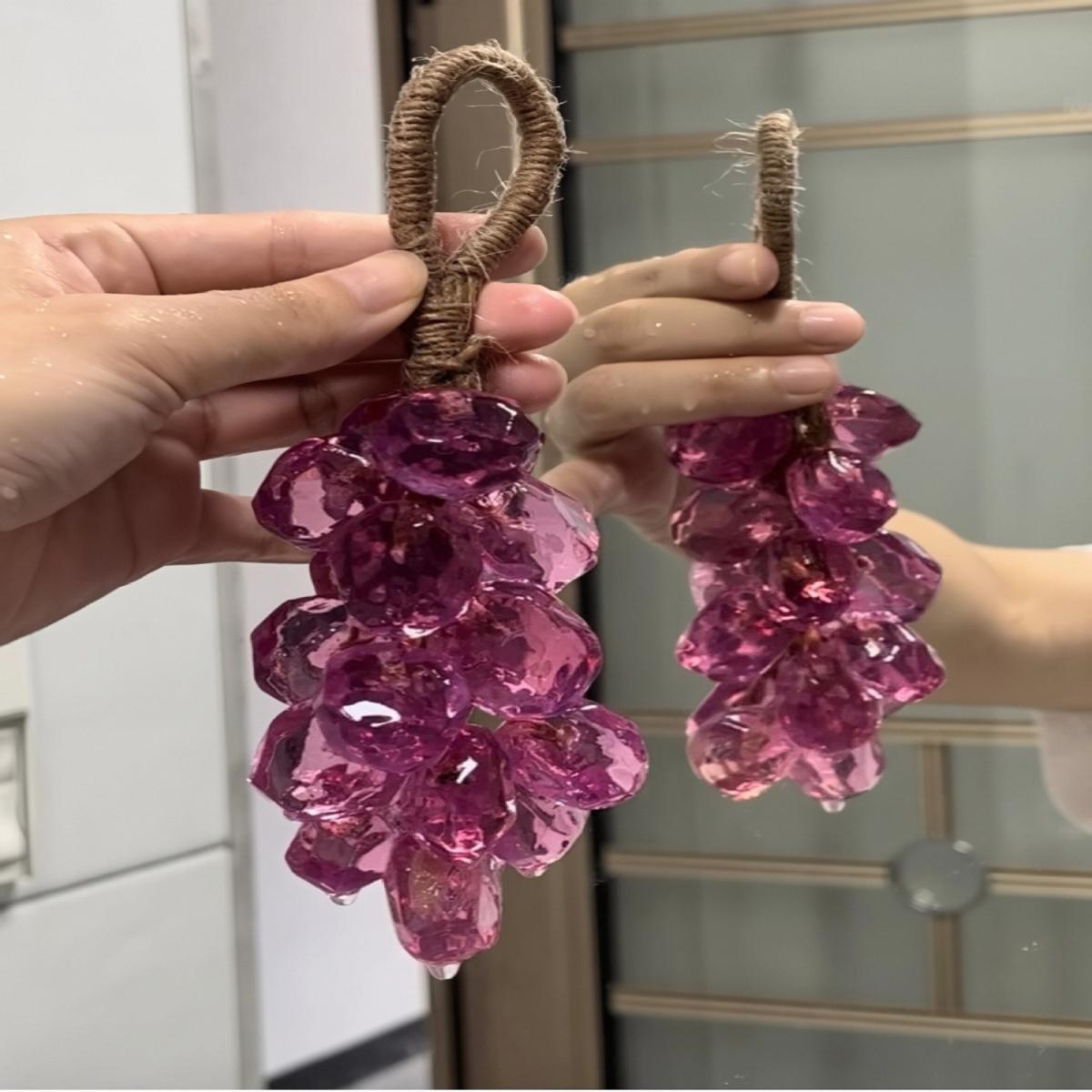 [Mother's Day Gift] 25 Count Grape ClusterHandmade Soap, Gift for Mom and Girlfriend,Plant Ingredients, Natural and Gentle, NaturalFragrance, Bathroom Decor, Aesthetic CuteGift, Comes with Ribbon and Gift Box