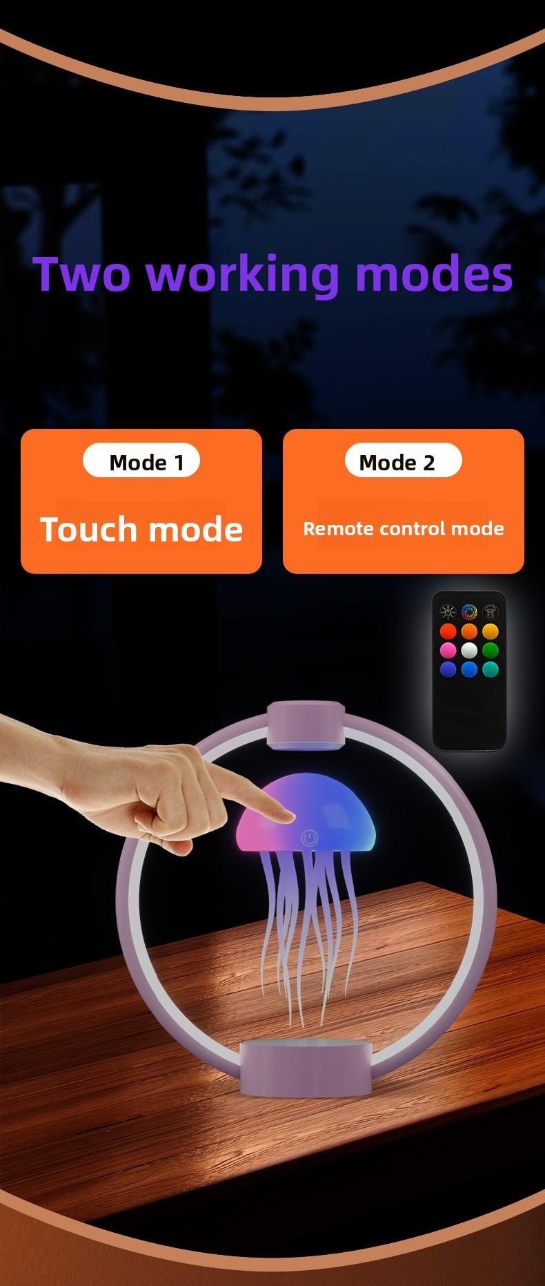 Magnetic Levitation Ornament Latest Edition Desktop Jellyfish Lamp with Touch Switch Stepless Dimming for Weddings and Client Gifts