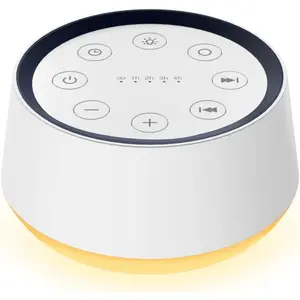 Brown Noise Sleep Sound Machine with 30 Soothing Sounds, 12 Colors Night Light, Memory Function, 36 Volume Levels, 5 Timers for Adults Baby Kids Home Office Travel