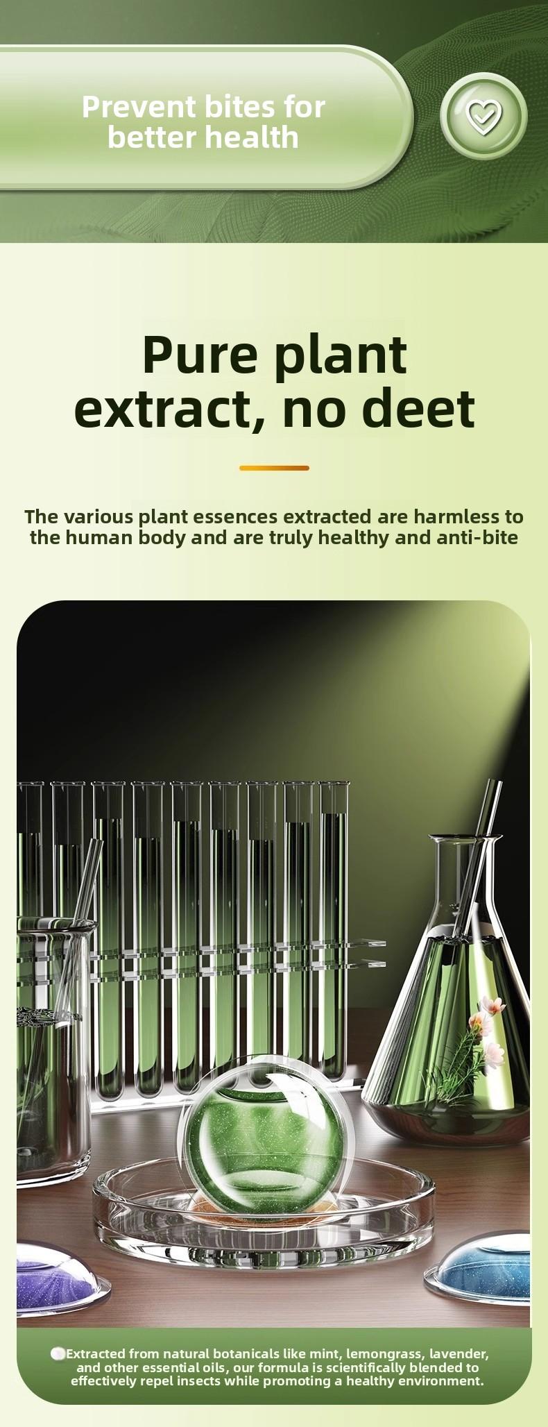 Refreshing Mosquito Repellent Wristband, Powerful Anti-Mosquito Bracelet for Adults & Kids, Waterproof Portable Design for Outdoor Camping Hiking Travel, Long-Lasting Insect Protection, Skin-Friendly Deet-Free Essential Oil Bracelet