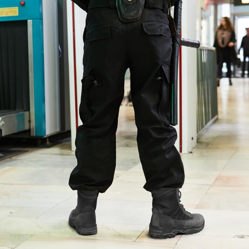 Men's Tactical Work Boots Side Zipper Leather Motorcycle Combat Boots Fathersdaygift Army Shoes Closed Boy Footwear Bota Lace Worker Pedal Chef cowboy boots men