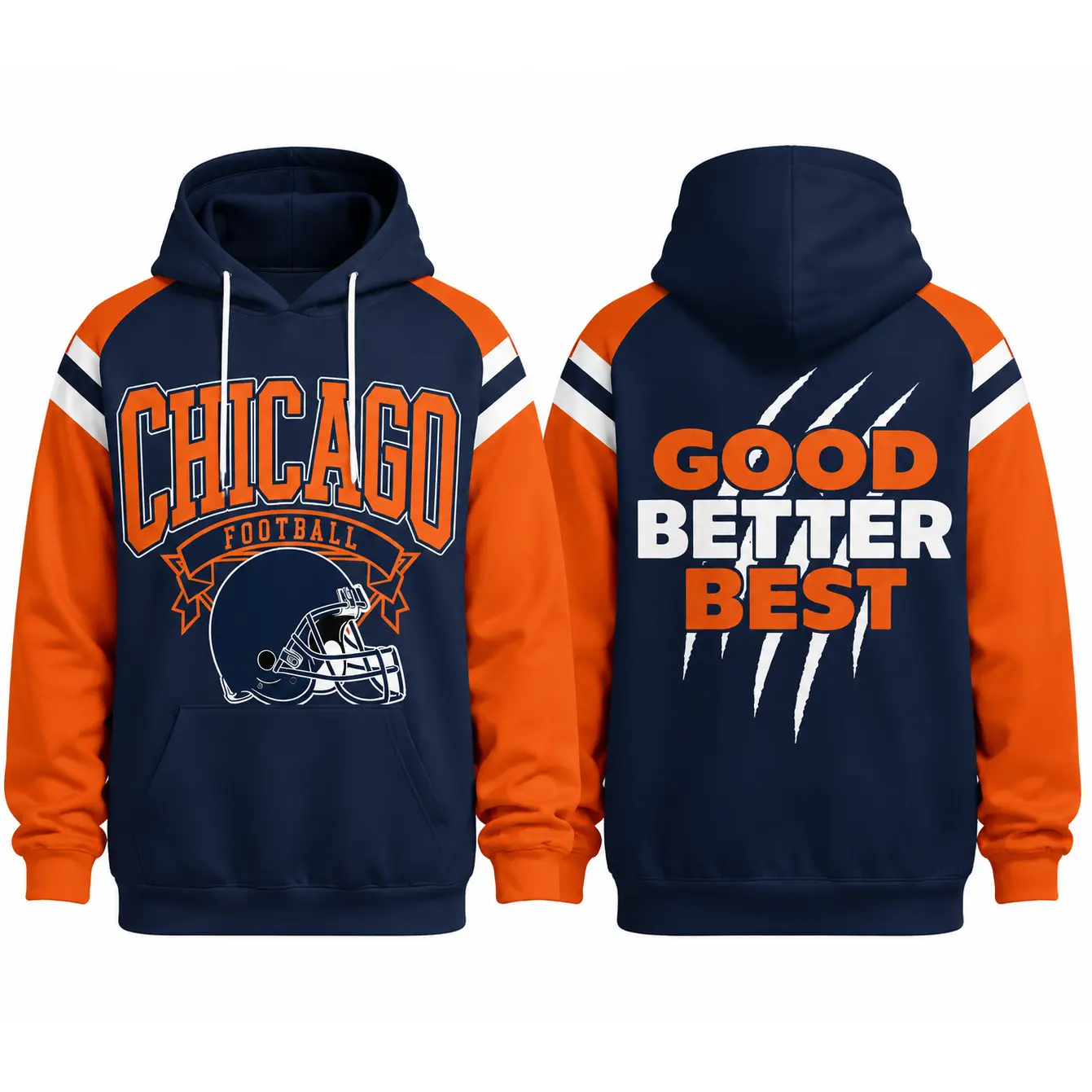 Unisex Game Day Sport Fan Theme Hoodie, Classic Raglan Sleeve Helmet Graphic Printed Hooded Sweatshirt, Casual Long‑Sleeve Football Fan Top For Daily Wear