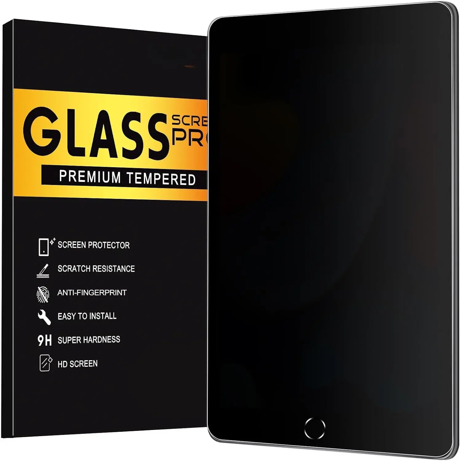 Matte  Screen Protector for iPad 9th Generation 10.2 Inch 2022, Anti Spy Private Filter for iPad 8th/7th Gen 10.2", High  Bubble-Free Easy Install Black  Screen, 1 Pack