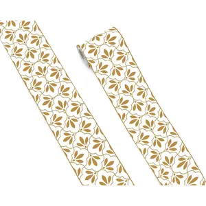 Wallpaper Borders - Floral Pattern Peel and Stick Self-Adhesive Wall Borders for Living Room Bedroom Kitchen Bathroom 4"x240"