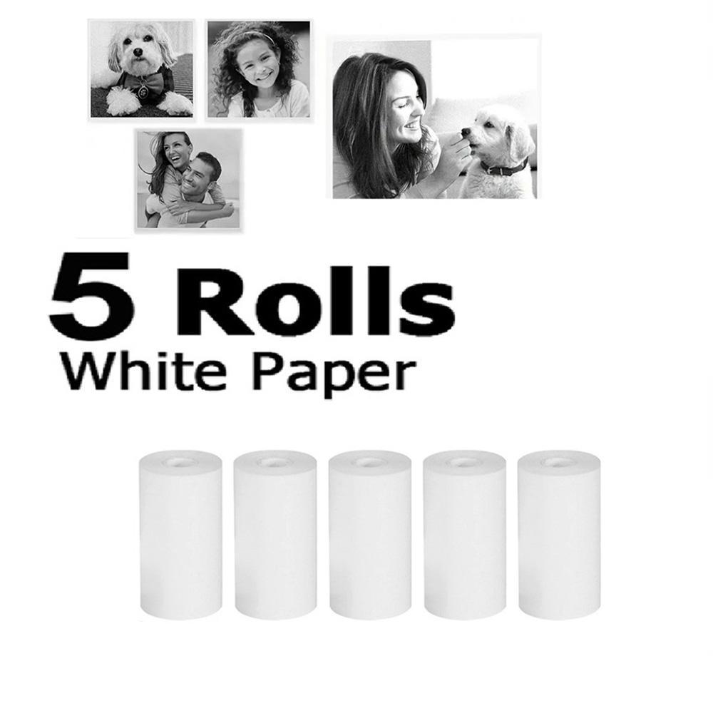 Thermal Printer Paper, 5 Rolls Thermal Paper for Mini Wireless Instant Photo Printer, Thermal Printer Paper for Home Office School Use, Office Stationery & Supplies [Only Paper]