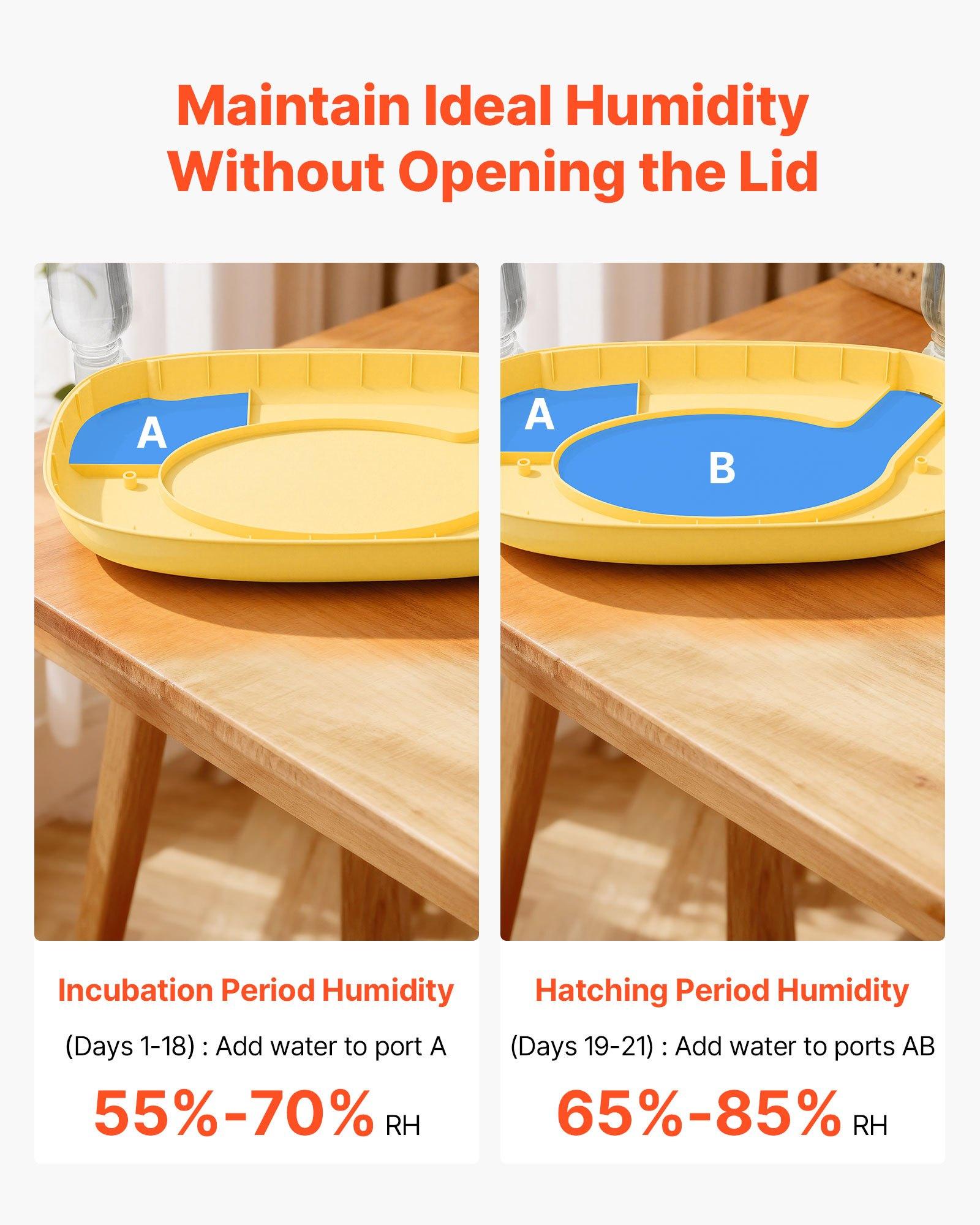 VEVOR 24 Egg Incubator, Automatic Egg Turner with LED Candler, Temperature & Humidity Control, 360 °   View Clear Window, Auto Water Refill, Poultry Eggs Incubators for Hatching Chicks Ducks Goose Quail