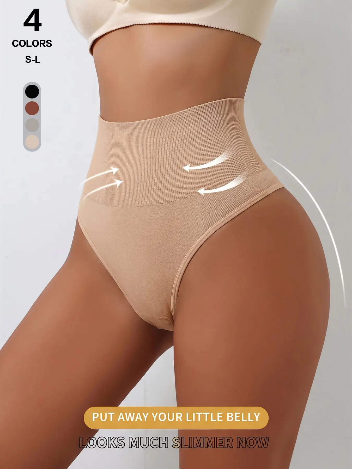 Women's Seamless Tummy Control Shaping Shorts, High Elasticity Butt Lifting Shaper Panties, Comfortable Daily Anti Chafing Underwear