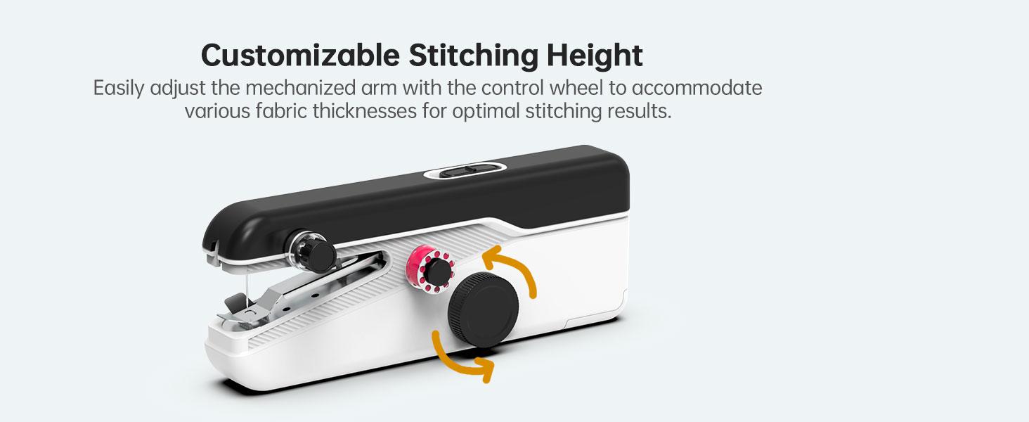 SwiftStitch Pro 3 Sewing Machine, 2-Speed Mini Sewing Kit with Case, Dual Mode, sewing machine for beginners, Easy Beginner Mending