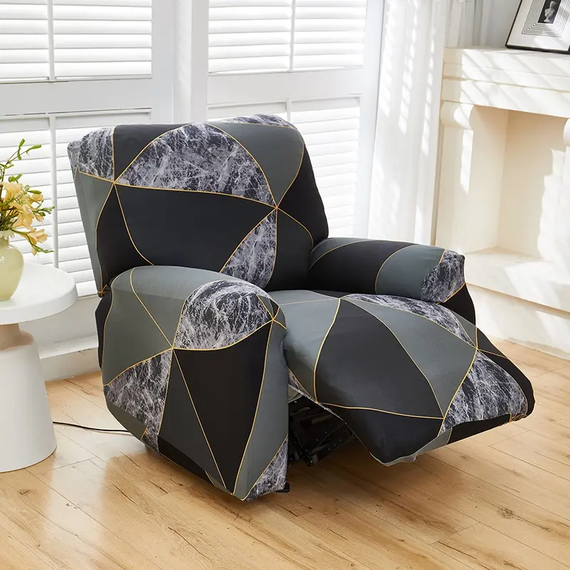 Elegant European Print Milk Silk Sofa Set, Durable Fabric, Easy Care, Ideal for Hotel Restaurant Office, Includes Backrest and Armrests