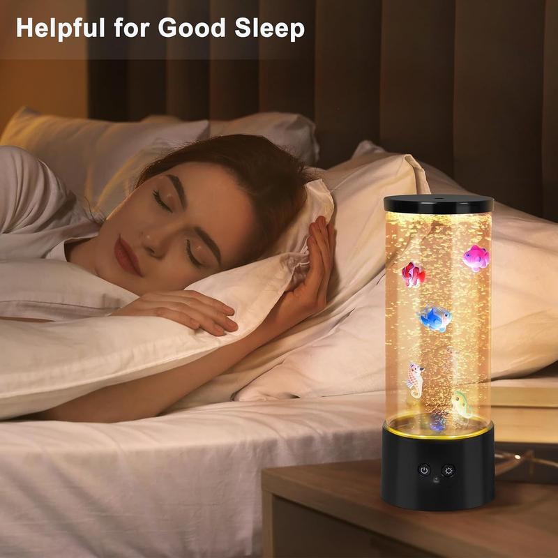 ( Not Included) Bubble Fish Aquarium Lamp with Control, RGB Color-Changing LED Fish Tank Night Light, 4 Modes & Sensory Calming Mood Light for Bedside, for, for /s – ( Not Included) Bubble Fish Aquarium Lamp with Control, RGB Color-Changing LED Fish Tank Night Light, 4 Modes & Sensory Calming Mood Light for Bedside, for, for /s –
