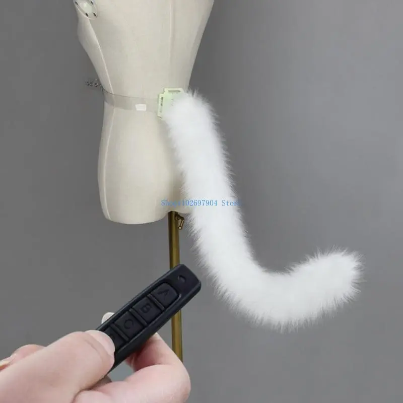 N7YF Animal Tail Cats Tail Electric Wagging Tail Tail Anime Cosplay Accessories