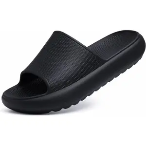 Slide Sandals for Women Men Ultra Comfort Recovery Pillow Slippers Soft Summer Beach Shoes with Low Arch Support