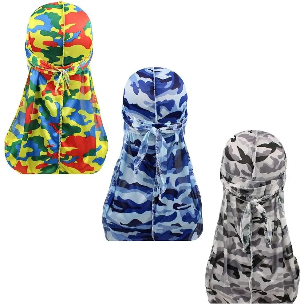 Assorted Paisley Bandana Doo rag Cap Headwraps Men's Women's Silk Durag with Long Tail and Wide Straps for 360 Waves Assorted Paisley Bandana Doo rag Cap Headwraps Men's Women's Silk Durag with Long Tail and Wide Straps for 360 Waves