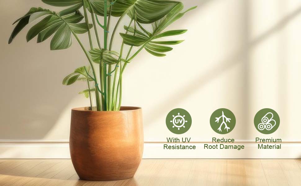 5 Pack Stackable Plant Stakes, Climbing Plant Structures for Monstera, Pothos, Philodendron Plant Stakes for Indoor Plants