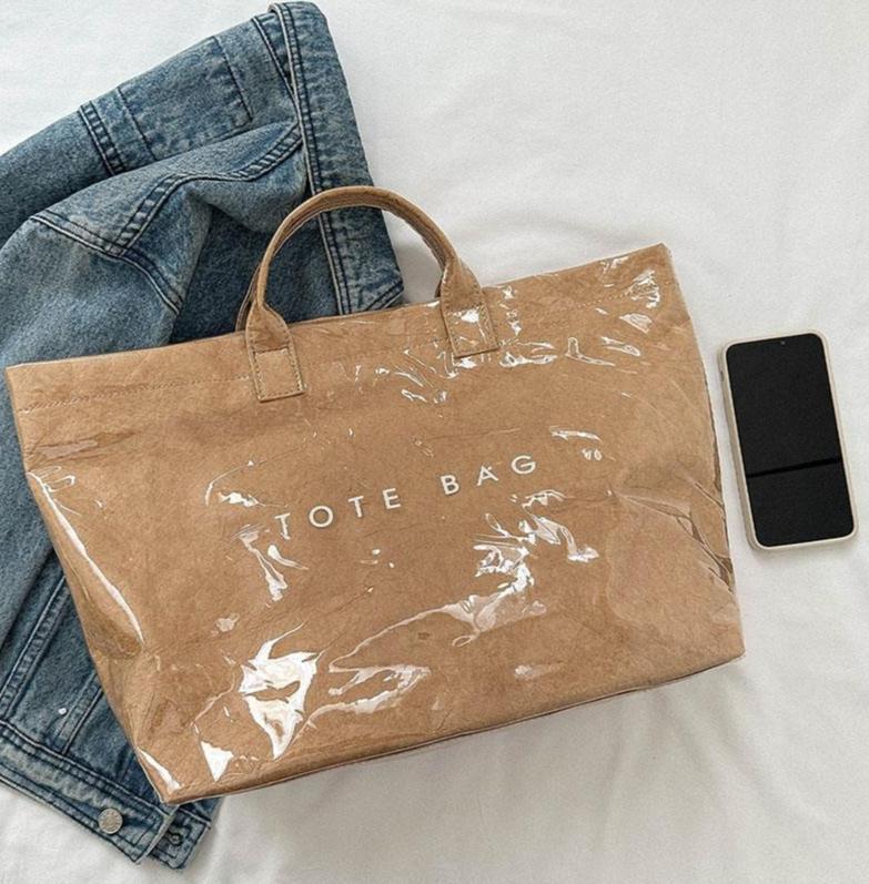 Women's Vintage Letter Print Tote Bag - Waterproof Roomy Large Capacity | Sturdy Durable Everyday Handbag | Commute/Work/Shopping/Travel Must-Have