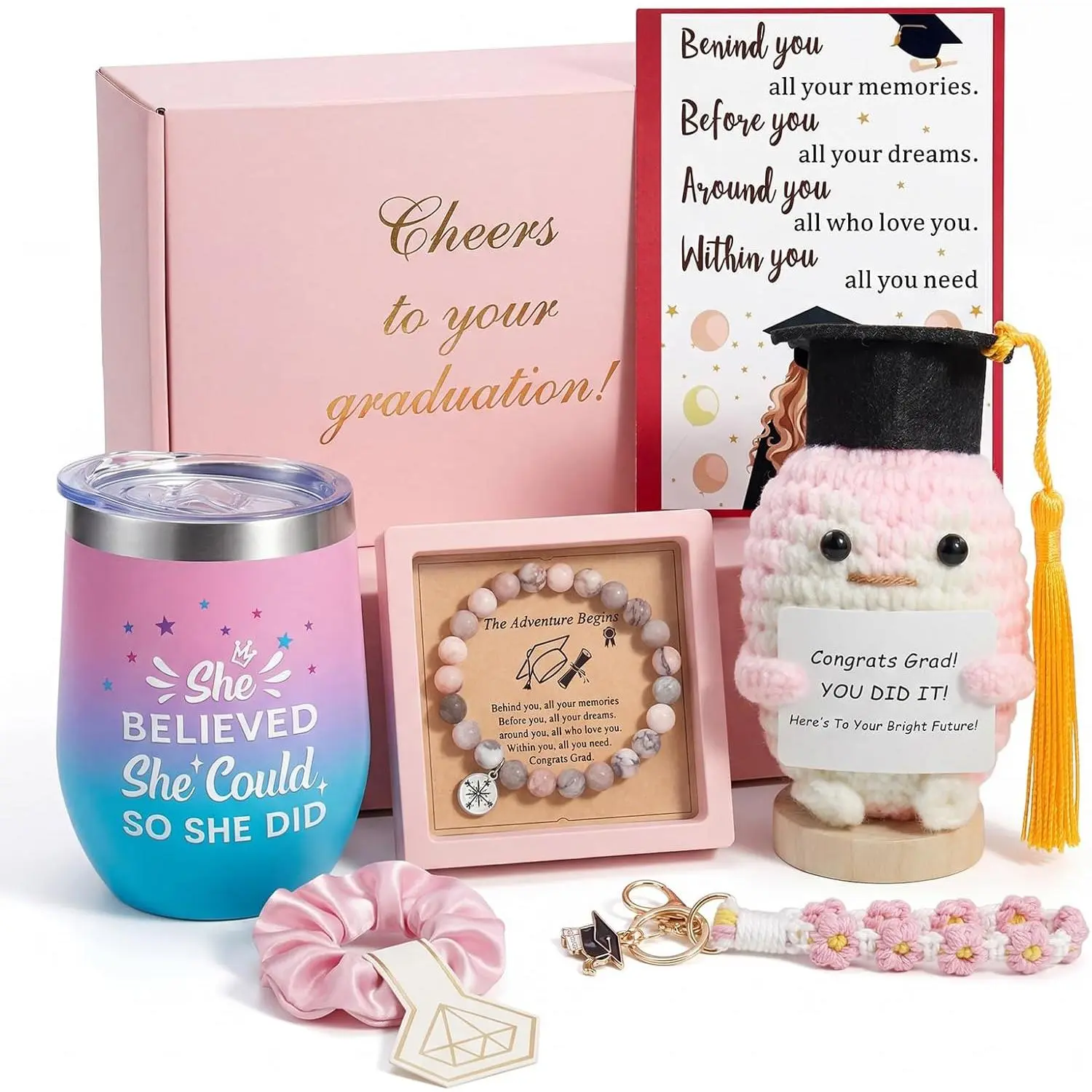 Graduation Gifts for Women Her 2026,Congrats Grad Gift Basket for College & High School Class of 2026,Graduation Gift Set for Women, College, Daughter, Sister, Friend