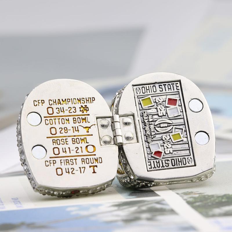 The New 2025 Football Championship Ring, With A Unique Design That Can Open Up The Hip-Hop Academy.Comes With A Box.A Great Valentine'S Day Gift For Men.