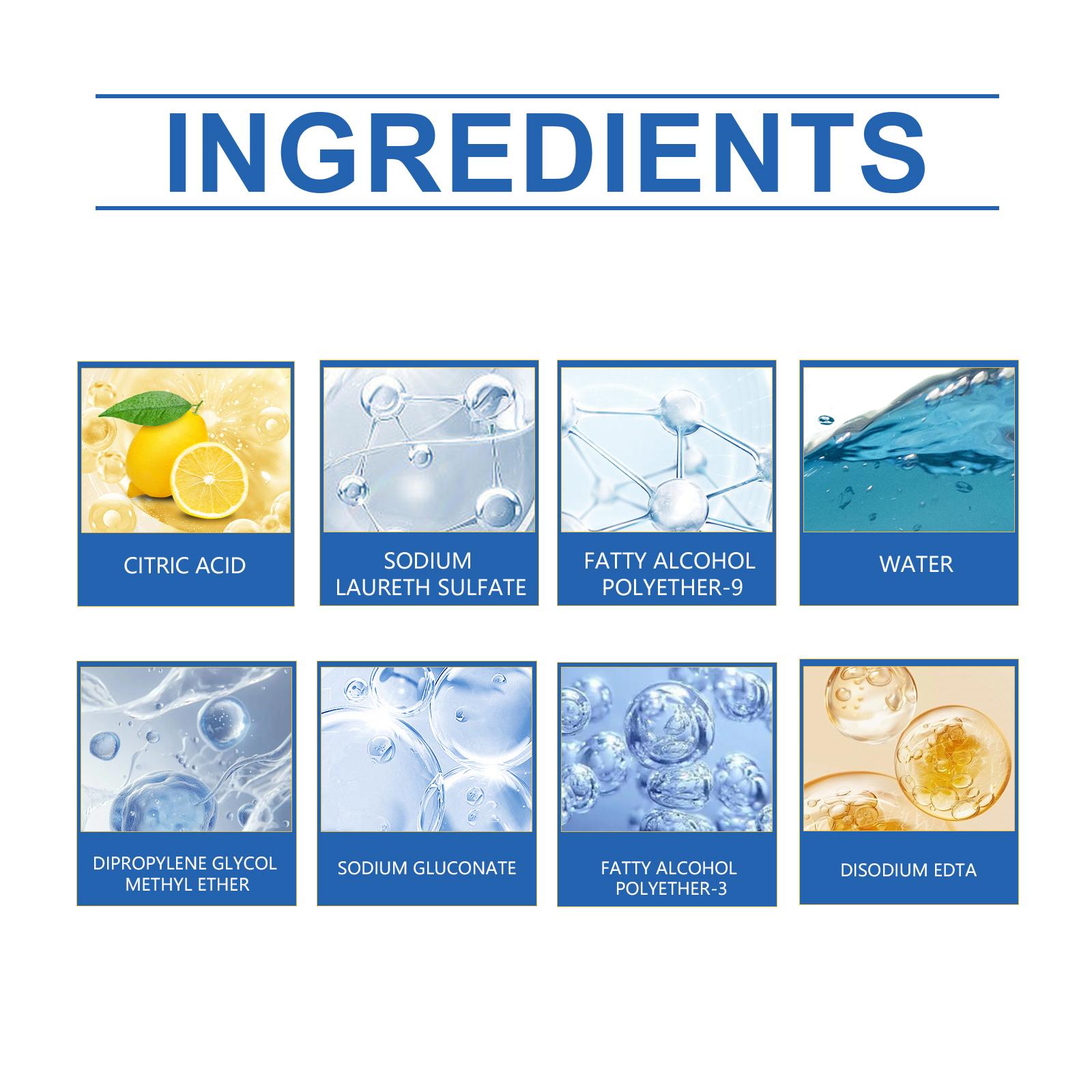 Jakehoe Bathroom Cleaner, Removes Water Stains Lime Cleaning Surfaces Bathroom Cleaner