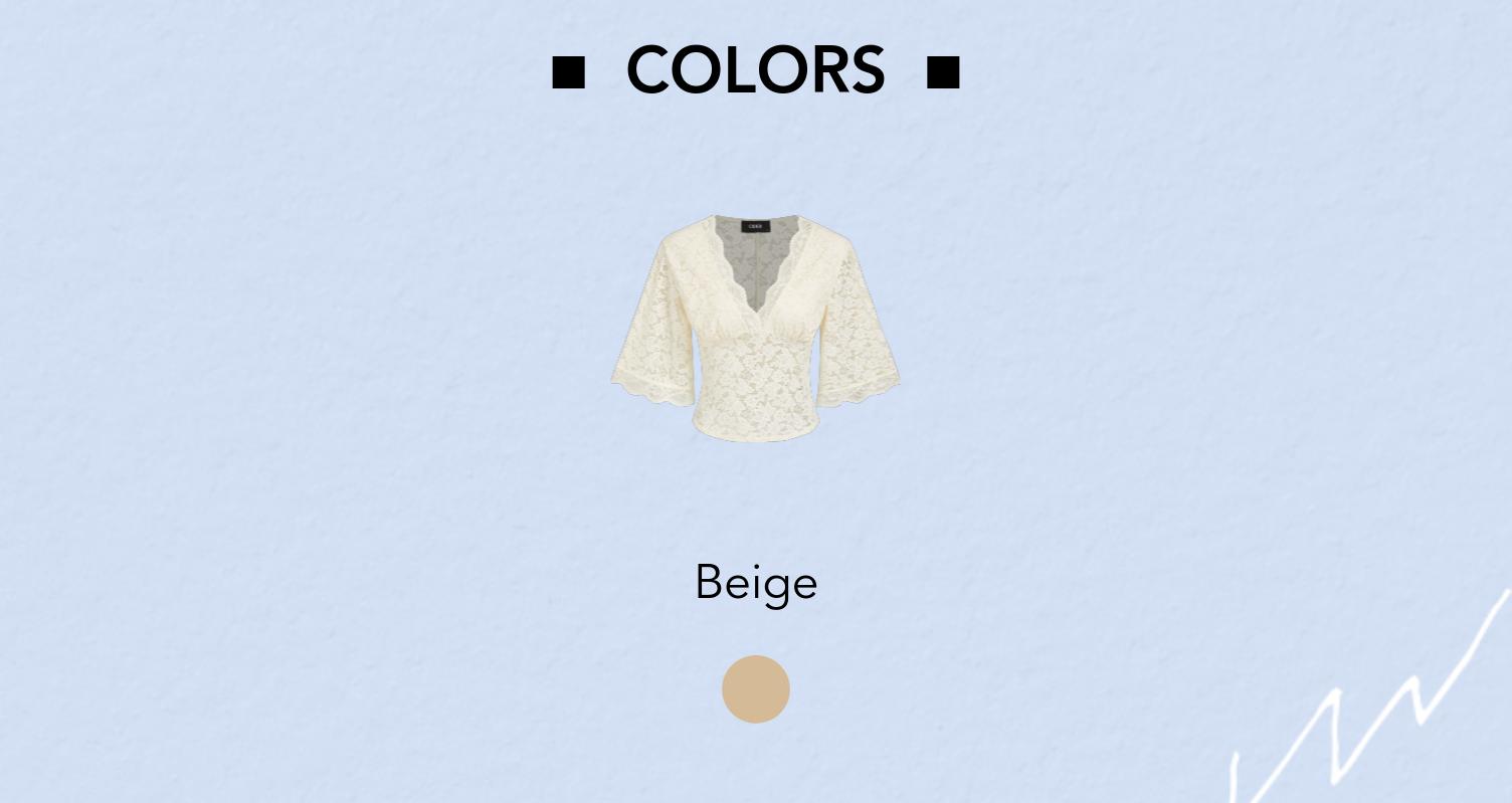 Cider V-Neck Guipure Lace Bell Sleeve Cropped Top