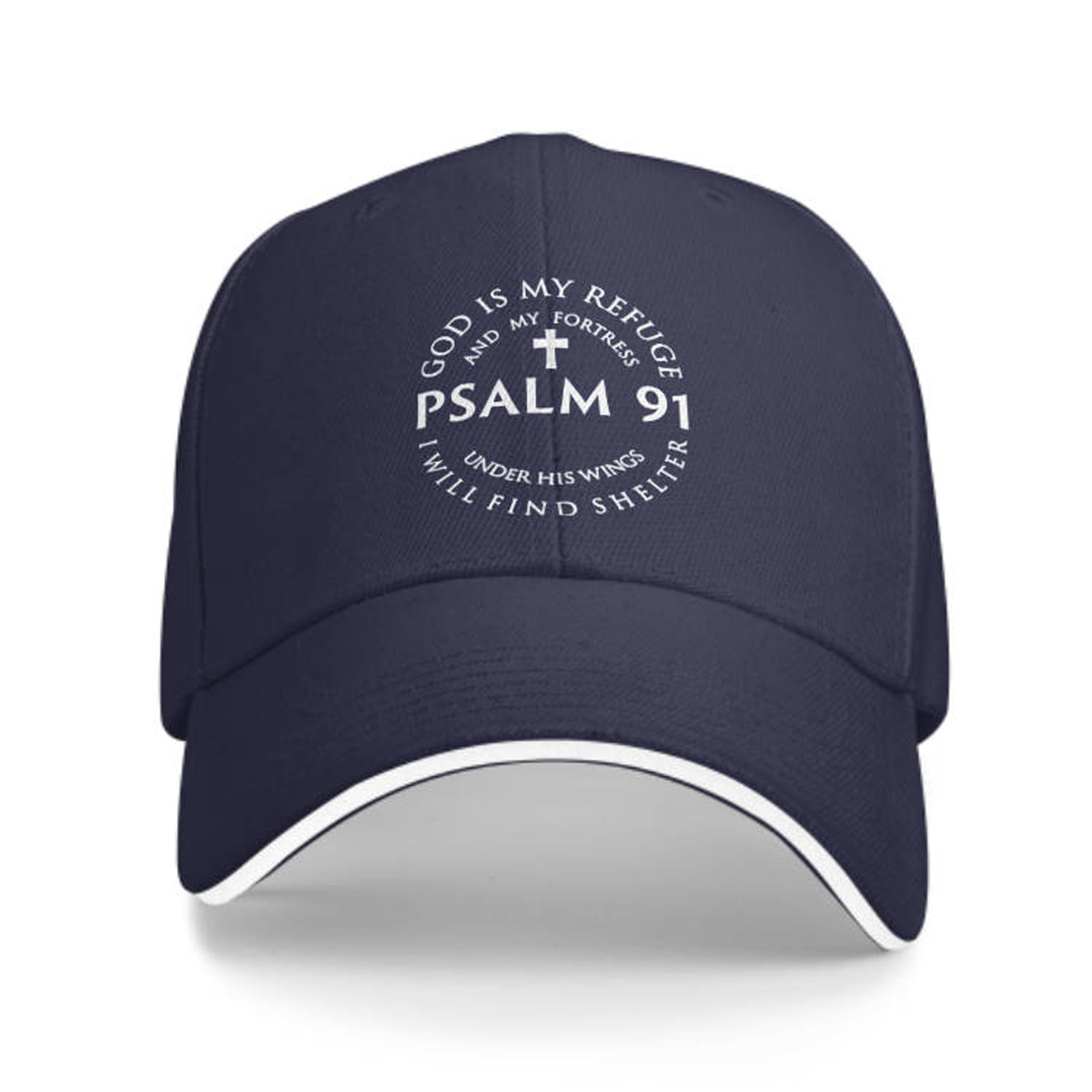 1pc of a Psalm 91 Themed Baseball Cap, Adjustable And Suitable for Both Men And Women.This Truck Driver'S Hat Makes a Perfect Gift Option