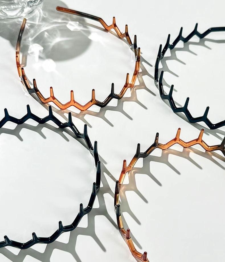 Headbands for Women & Teens, Plastic Hair Bands with Teeth Design, Non-Slip Combs, Ideal for All Seasons