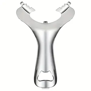 1/2pcs Jar Opener for Mason Jar, Stainless Steel Opener Multifunctional Canning No Lid Dent Or Damage Lid Bottle Handheld Top Remover Tool for People with Weak Hands