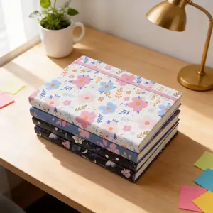 A5 Undated Floral Weekly Planner Notebook, Cute Butterfly Pattern Coil Bound Daily Agenda Organizer, No Date Schedule Journal for Students Office Daily Planning