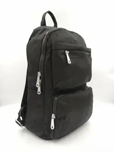 Multi-Pocket Nylon Small Backpack, Wide Padded Strap, No Stress Shoulder, Large Main Compartment, Daypack for Daily Use