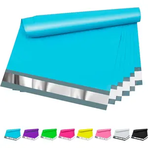 Poly Mailers 10x13 inch 100 Pcs, Blue Plastic Mailing Envelopes with 2.4mil Thickness, Waterproof and Tear-resistant Shipping Bags for Clothing, Tamper Proof Self-Seal Mailers Poly Bags