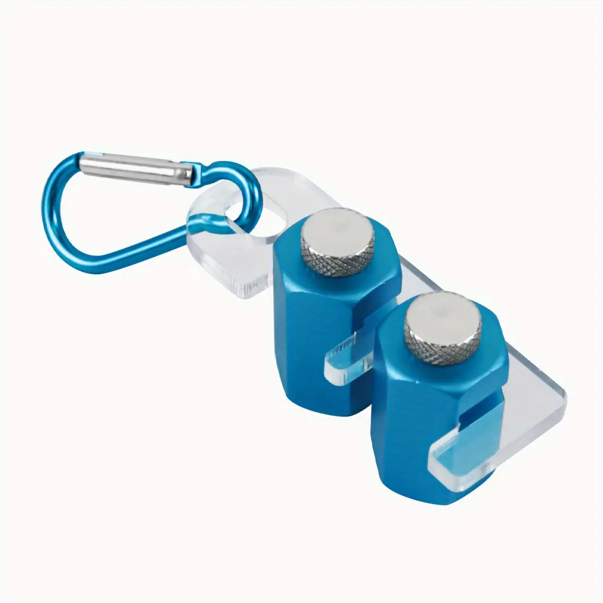 1 Pair Framing Square with Holder - Carabiner Stair Guages Knobs Framing Tool Rafter Gauge for Stair Stringer Layout Tool