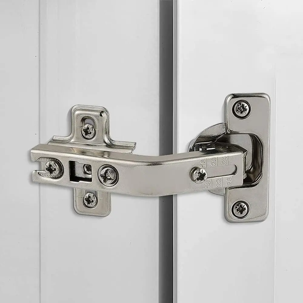 2 Pack 135 Degree Lazy Susan Hinges, Full Overlay Concealed Hardware for Corner Kitchen Cabinet Replacement, Cupboard Folding Door