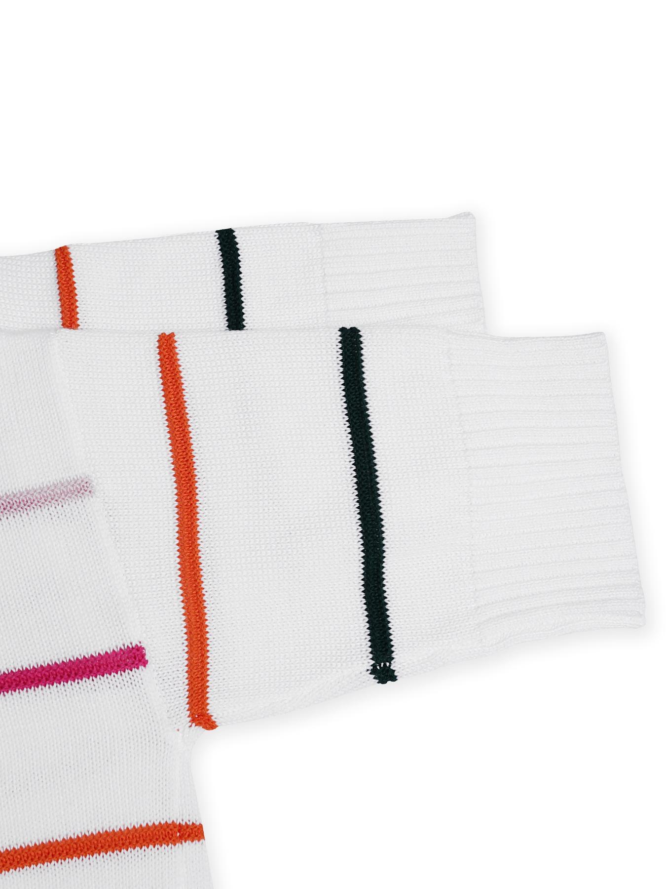 Women's Striped Print Sweater, Casual Short Sleeve Round Neck Jumper for Daily Wear, Ladies Knitwear for Spring & Fall