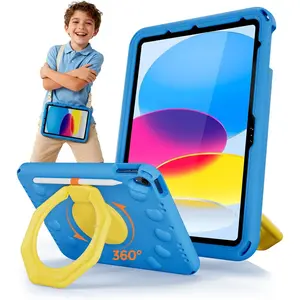 2 Pack Screen Protector For IPad Air 5th /4th Generation 10.9" + 2 Pack Camera Lens Protector, Bundle With Kids Case