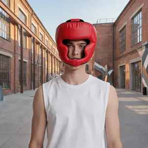Boxing head protection for adults and children, martial arts training helmet, fighting and combat helmet, taekwondo helmet, boxing accessories