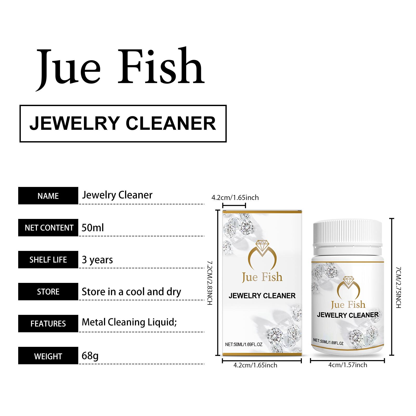 Jewelry cleaner, jewelry and metal cleaning solution, diamond necklace rust and dust removal care solution