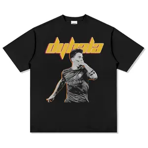 Dybala 100% cotton men's T-shirt - Football Roma commemorative jersey - Summer men's and women's loose short-sleeved top