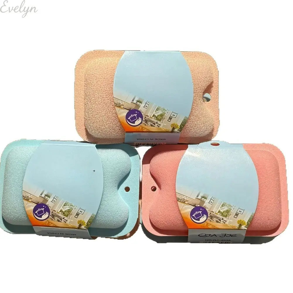 6Pcs Dual‑Use Kitchen Cleaning Sponges, Non‑Scratch Dish Washing Scouring Pads, Absorbent Household Sponge Pads for Pots, Pans & Sink Cleaning