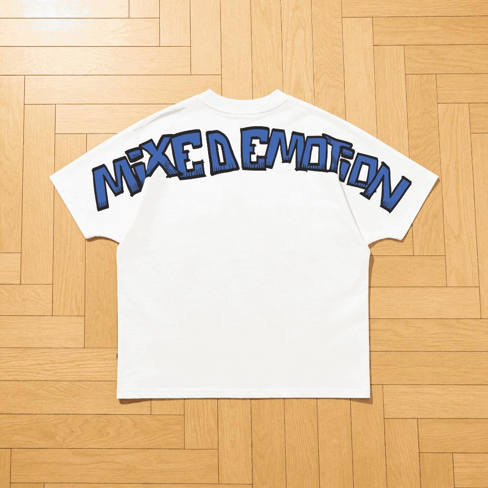 Vintage Cartoon Monster Print 100% Cotton T-Shirt Men Y2K Summer Short Sleeves Oversize Tshirt Streetwear Women Tops