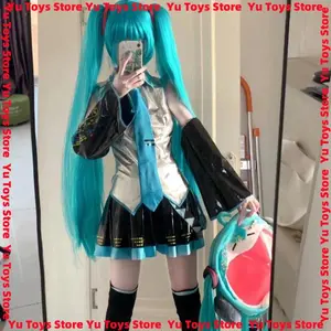 In Stock Karakter Prestaties Kleding Hatsune Miku Miku Anime Kleding Cosplay Costumes Rok Pruik Accessoires Halloween Dress Up