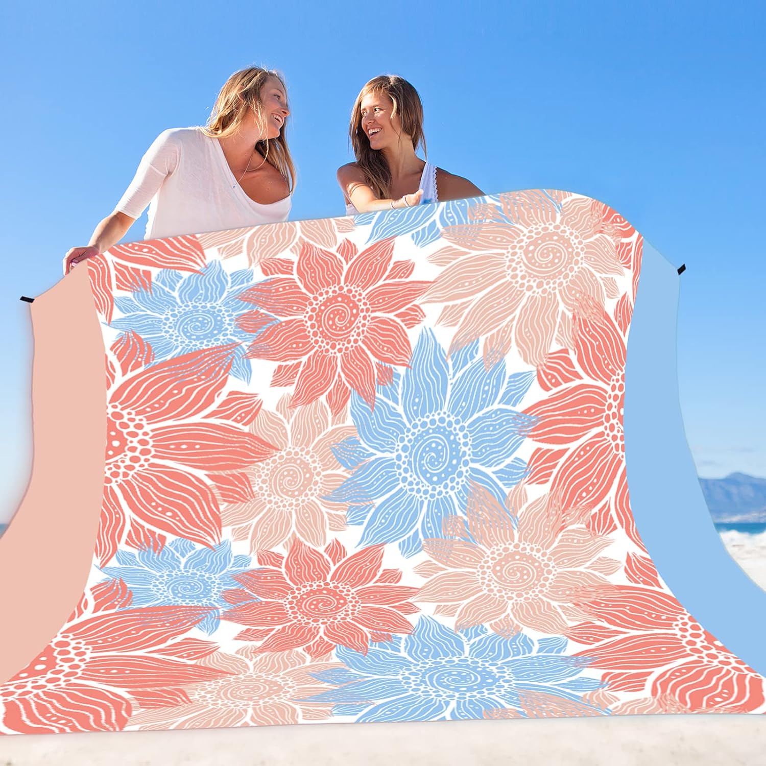 Portable Waterproof Floral Pattern Picnic Mat, Lightweight Sandproof Picnic Blanket, Outdoor Camping Hiking Picnic Supplies