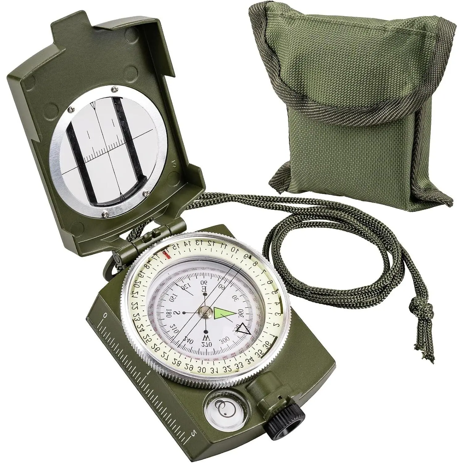 Hiking Compass for Survival, Waterproof Durable Pocket-Sized Tactical Compass with Lanyard for Climbing, Biking, Exploring, Geology, and Outdoor ActivitiesGift