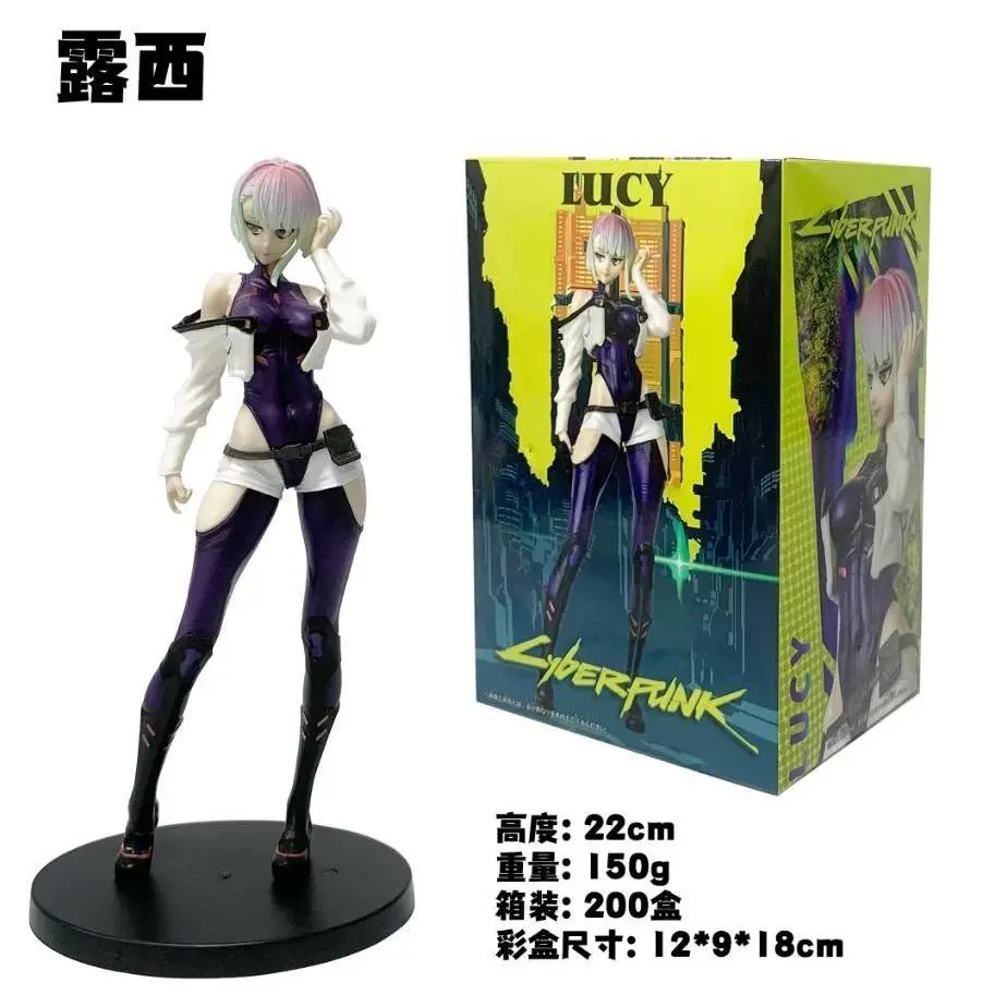 16CM Anime Game Cyberpunk: Edgerunners Rebecca Figure Desktop Decorations Model Toy Lucy Collection David Martinez Aciton Figure